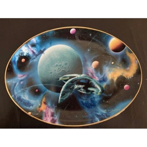Star Trek Distant Worlds Collector Plate By Hamilton Collection Limited Edition - Picture 1 of 2